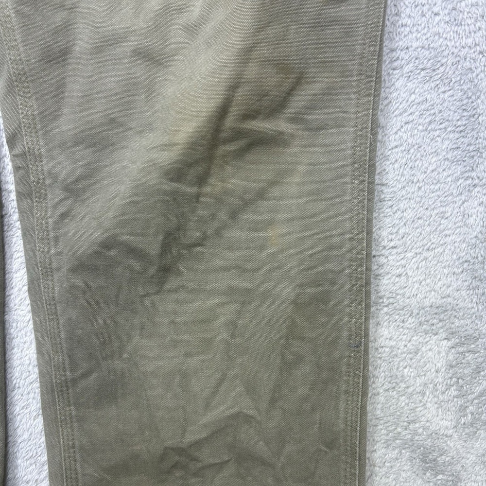 Carhartt Pants Mens 42x30 Moss Green Carpenter Dungaree Canvas Duck B11 MOS - Picture 10 of 15